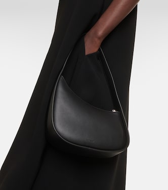 Half Moon leather shoulder bag in black - The Row | Mytheresa