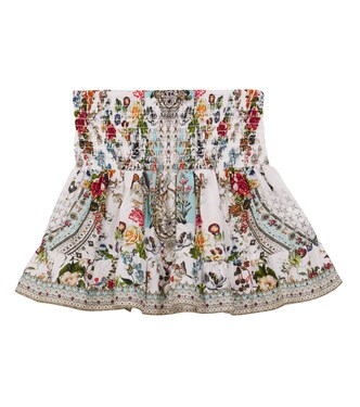 Printed smocked cotton skirt | Camilla Kids