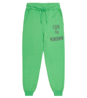 Logo cotton sweatpants | Mini Rodini