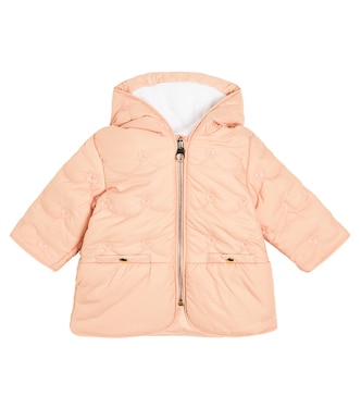 Baby embroidered puffer jacket | Chloé Kids