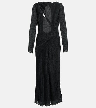 Robe midi Sabrina en soie mélangée | Isabel Marant