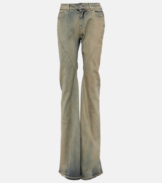 DRKSHDW mid-rise flared jeans  | Rick Owens