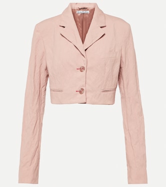 Jaza crinkled cotton-blend jacket | Acne Studios