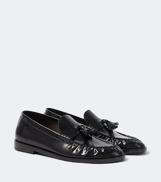 Polished leather loafers | The Row
