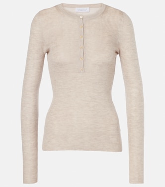 Julian cashmere and silk Henley shirt | Gabriela Hearst