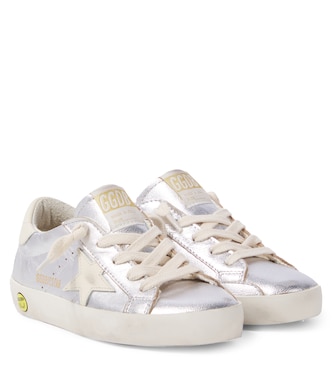 Sneakers Super-Star aus Metallic-Leder | Golden Goose Kids