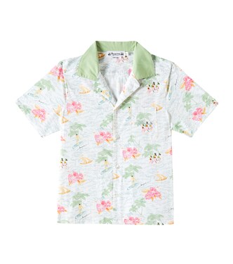 Steve printed cotton poplin shirt | Bonpoint