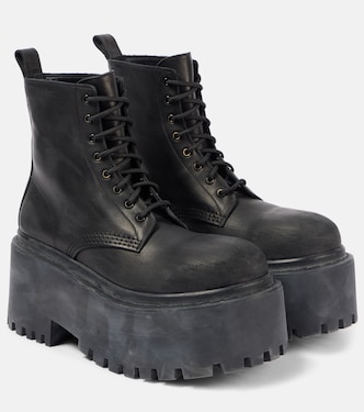 Botas con cordones Strike de piel | Balenciaga