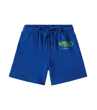 Lizard printed cotton Bermuda shorts | Mini Rodini