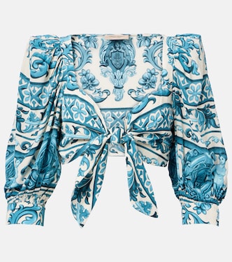 Printed crop top | Adriana Degreas