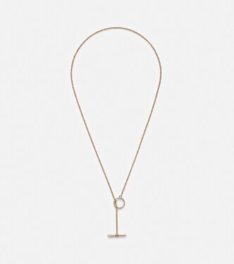 Halskette aus 10kt Gelbgold (417/1000) mit Diamanten | Stone and Strand