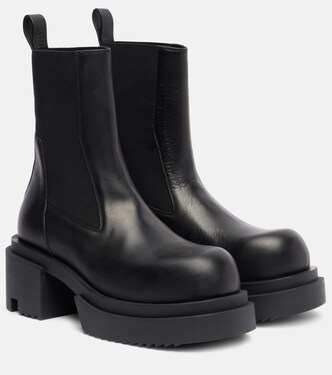 Beatle leather platform Chelsea boots | Rick Owens