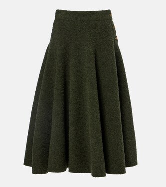 Knot bouclé midi skirt | Bottega Veneta