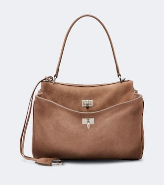 Henkeltasche Rodeo Small aus Veloursleder | Balenciaga