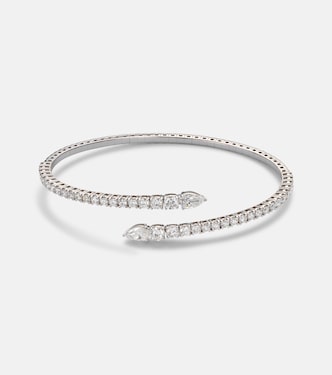 Pulsera Twist de oro blanco de 18 ct (750/1000) con diamantes | Bucherer Fine Jewellery