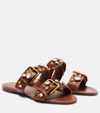 Embellished leather sandals | Dolce&Gabbana