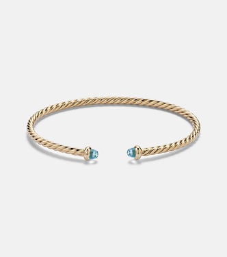 Armreif Cablespira® Flex Micro aus 18kt Gelbgold mit Topas | David Yurman