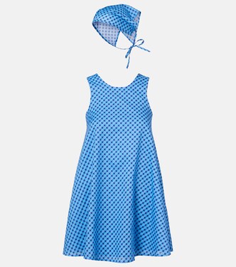 Set abito corto e sciarpa Betsie in cotone | Montce