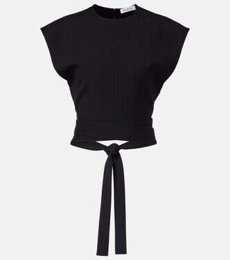 Belted wool top | Alaïa