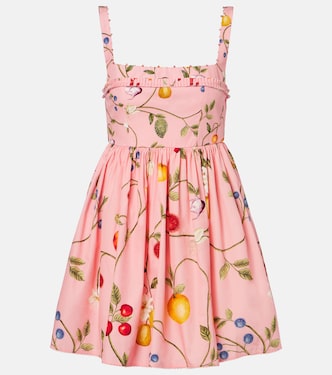 Barbara Mini printed cotton minidress | Agua by Agua Bendita