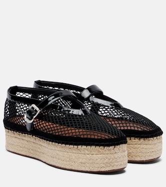 Espadrilles in rete con pelle | Alaïa