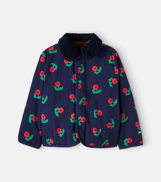 Wendbare Jacke Stamp Bloom mit Teddyfleece | Bobo Choses