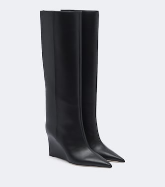 Blake leather knee-high boots | Jimmy Choo