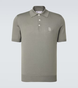 Polo en coton à logo | Brunello Cucinelli