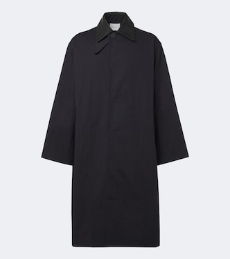Trenchcoat Revere mit Leder | Studio Nicholson