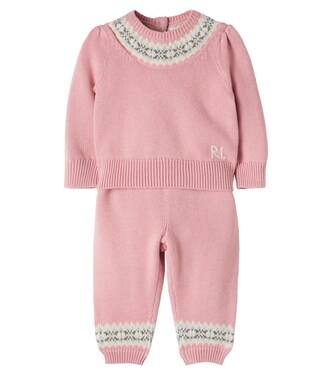 유아 - Fair Isle 코튼 스웨터 & 팬츠 세트 | Polo Ralph Lauren Kids