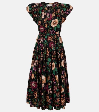 Vestido midi Marin de popelín de algodón | Ulla Johnson