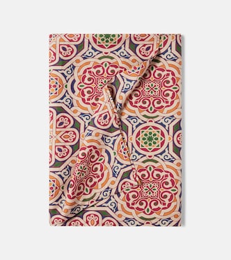 Catalina printed linen tablecloth  | Cabana