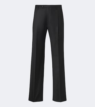 Pantalon ample en laine vierge | Rubinacci