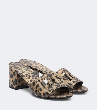 Bedruckte Mules DG aus Leder | Dolce&Gabbana