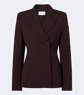 Double-breasted wool-blend blazer | Sportmax