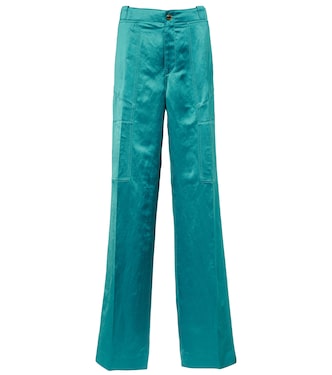 Pantalon ample à taille haute en lin mélangé | Tom Ford