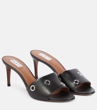 Oeillets embellished leather sandals | Alaïa