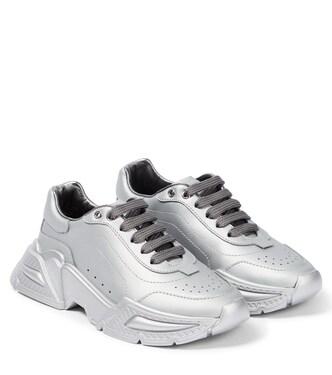 Flash leather sneakers | Dolce&Gabbana Kids