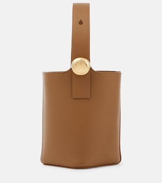 Pebble Mini leather bucket bag | Loewe