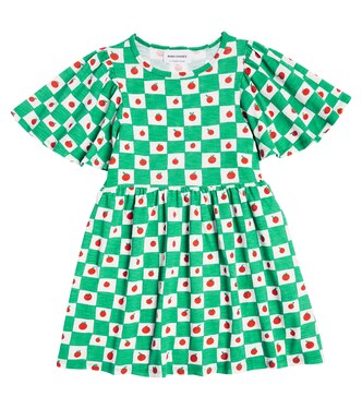 Tomato ruffled cotton dress | Bobo Choses