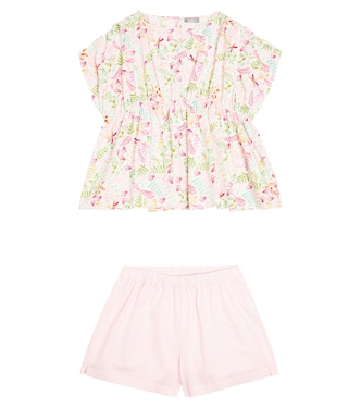 Cotton shirt and shorts set | Il Gufo