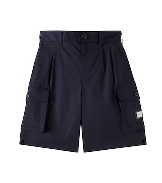 Cotton gabardine shorts | Dolce&Gabbana Kids
