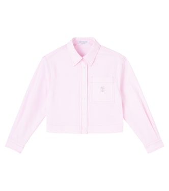 Logo cotton shirt | Brunello Cucinelli Kids