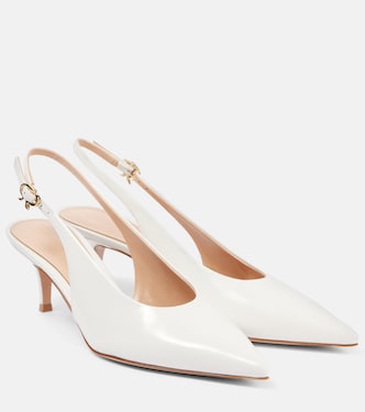 Robbie Sling 55 leather slingback pumps  | Gianvito Rossi