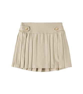 Pleated cotton skirt | Polo Ralph Lauren Kids