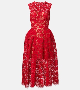 Floral lace cocktail dress | Self-Portrait