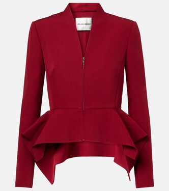 Peplum crêpe jacket | Roland Mouret
