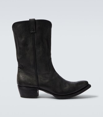 Leather cowboy boots | Prada