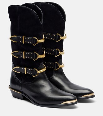 Westernstiefel Mexia aus Veloursleder und Leder | Isabel Marant