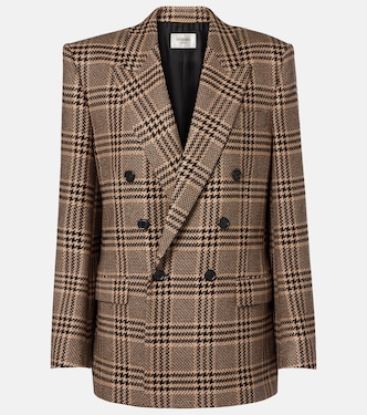 Double-breasted silk and cashmere blazer | Saint Laurent